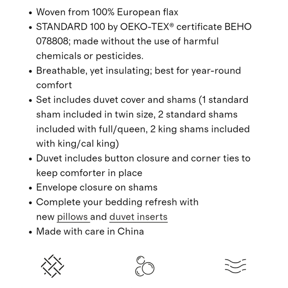 NWOT Linen Duvet Cover - Picture 4 of 9